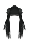 Noble Gothic Velvet Raven Cape BW168