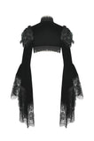 Noble Gothic Velvet Raven Cape BW168