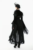 Noble Gothic Velvet Raven Cape BW168