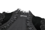 Noble Gothic Velvet Raven Cape BW168