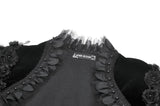 Noble Gothic Velvet Raven Cape BW168