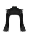 Velvet & Lace Hollow Shoulder Cape BW170