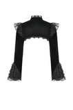Velvet & Lace Hollow Shoulder Cape BW170