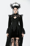 Velvet & Lace Hollow Shoulder Cape BW170