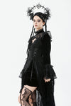 Velvet & Lace Hollow Shoulder Cape BW170
