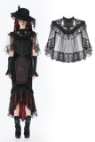 Gothic Lace Mesh Patchwork Sleeveless Cape BW173 - Gothlolibeauty