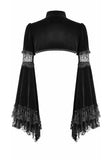 Gothic Court Style Velvet Shrug Lace-Spliced Flare Sleeve Bolero BW179