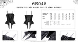 Gothic vintage court velvet strap corset CW042
