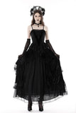 Gothic vintage court velvet strap corset CW042