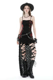 Rebel girl dye frill corset top CW066