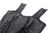 Gothic detachable coffin design corset CW079