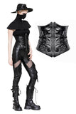 Punk metal decor waist corset CW088