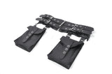 Dark Techwear Multi-Buckle Eyelet Leather Corset with Side Pouches CW103