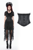Dark Metal Boned Waist Corset CW108 - Gothlolibeauty