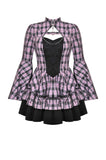 Big Pink Butterfly Doll Bell-Sleeve Dress DW1021