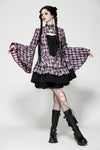 Big Pink Butterfly Doll Bell-Sleeve Dress DW1021