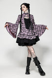 Big Pink Butterfly Doll Bell-Sleeve Dress DW1021