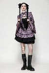 Big Pink Butterfly Doll Bell-Sleeve Dress DW1021