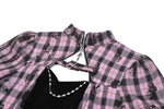 Big Pink Butterfly Doll Bell-Sleeve Dress DW1021