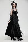 Romantic Gothic Sexy Hollow Waist  Maxi Dress DW1022