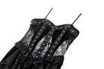 Romantic Gothic Sexy Hollow Waist  Maxi Dress DW1022
