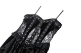 Romantic Gothic Sexy Hollow Waist  Maxi Dress DW1022