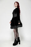 Gothic velvet lace patchwork schoolgirl dress DW1027