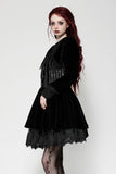 Gothic velvet lace patchwork schoolgirl dress DW1027