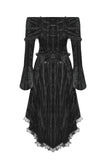 Elegant Gothic Cross Embroidered Velvet Dress DW1037