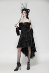 Elegant Gothic Cross Embroidered Velvet Dress DW1037