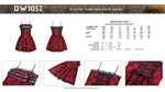 Playful punk red rock dress DW1052