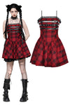 Playful punk red rock dress DW1052