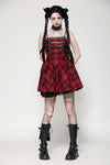 Playful punk red rock dress DW1052