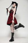 Playful punk red rock dress DW1052