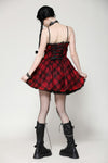 Playful punk red rock dress DW1052