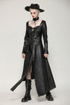 Edgy leather punk asymmetrical dress DW1056