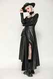 Edgy leather punk asymmetrical dress DW1056