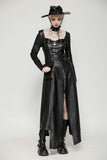 Edgy leather punk asymmetrical dress DW1056