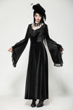 Vintage velvet romantic gothic oversized sleeve dress. DW1060 - Gothlolibeauty