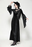 Vintage velvet romantic gothic oversized sleeve dress. DW1060 - Gothlolibeauty
