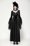 Vintage velvet romantic gothic oversized sleeve dress. DW1060 - Gothlolibeauty