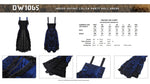 Indigo gothic lolita party doll dress DW1065