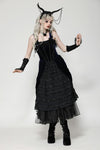 Indigo gothic lolita party doll dress DW1065