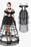Phantom Waltz · Gothic Sexy Mesh Tiered Dress DW1071