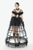 Phantom Waltz · Gothic Sexy Mesh Tiered Dress DW1071
