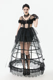 Phantom Waltz · Gothic Sexy Mesh Tiered Dress DW1071