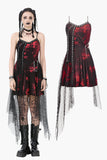 Bloodstained Abyss · Punk Asymmetrical Slip Dress DW1072