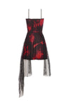 Bloodstained Abyss · Punk Asymmetrical Slip Dress DW1072