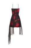 Bloodstained Abyss · Punk Asymmetrical Slip Dress DW1072