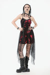 Bloodstained Abyss · Punk Asymmetrical Slip Dress DW1072
